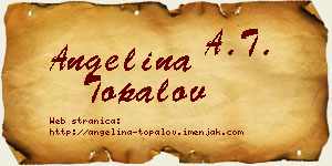 Angelina Topalov vizit kartica